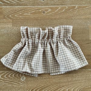 col amovible vichy beige